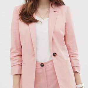 ASOS DESIGN linen blazer